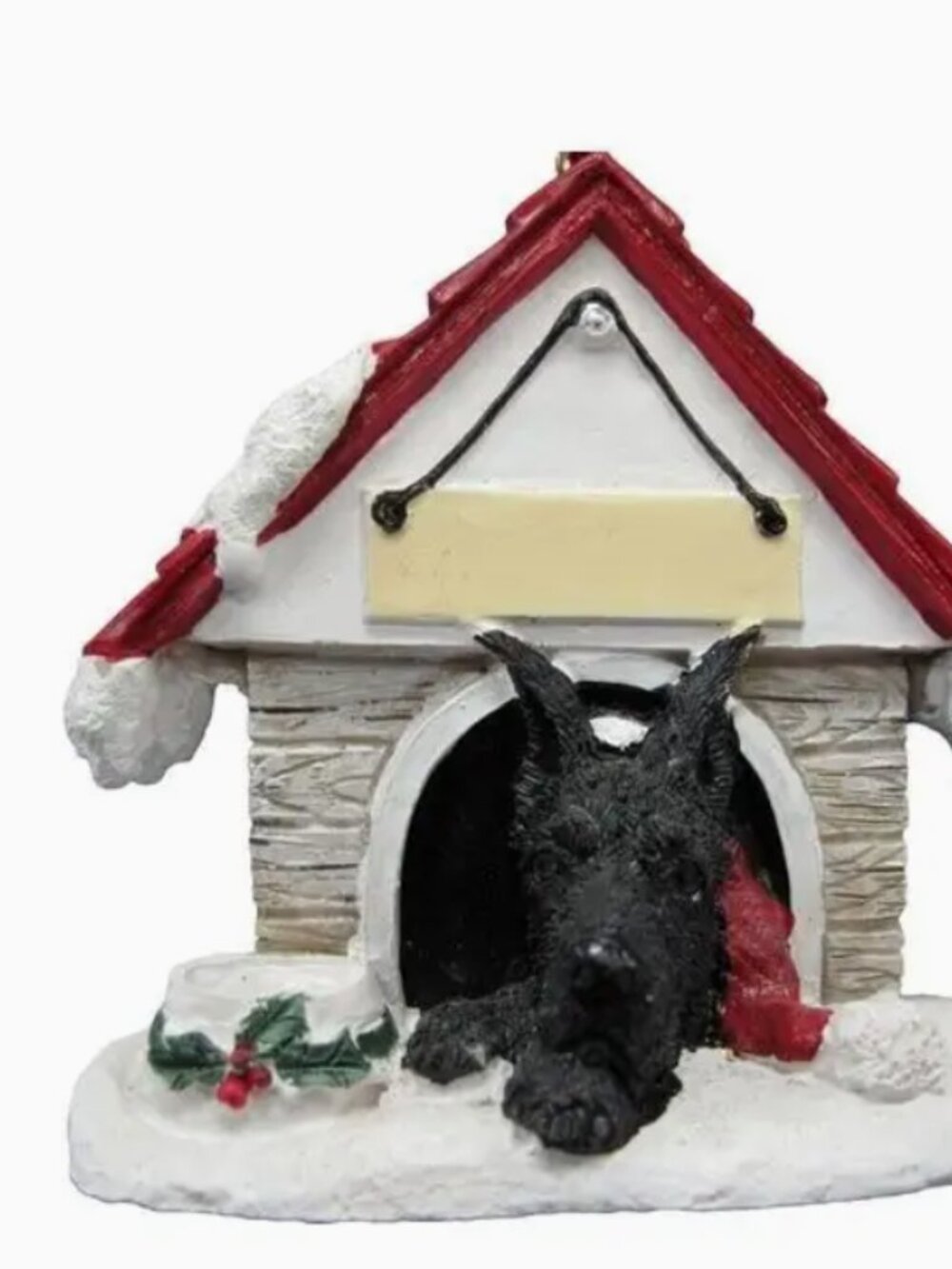Great Dane black Doghouse Magnetic Ornament nib
